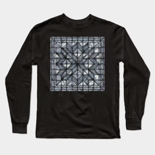 Blue Marble Quilt Long Sleeve T-Shirt